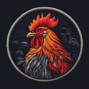 Rooster Patch 1 rooster patch
