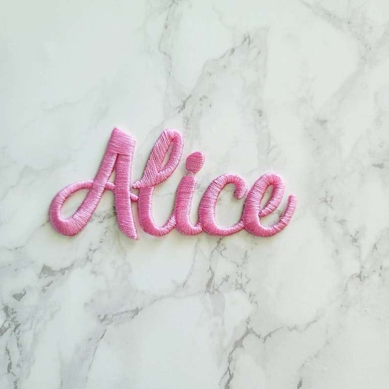 Embroidered Letters Sew On