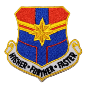 Captain Marvel Air Force Patches