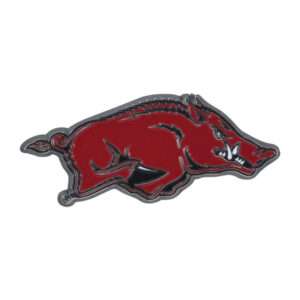 Arkansas Razorbacks Solid Metal Red Old Skool Vans Color Auto Emblem