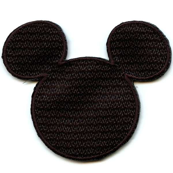 Disney Mickey Mouse Head Silhouette Iron on Embroidered Patch