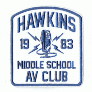 Stranger Things Hawkins Middle School AV Club Logo Iron On Patch