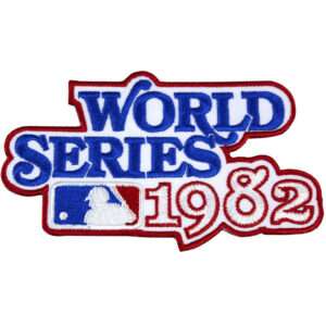 1982 World Series Logo Jersey Patch St. Louis Cardinals vs. Milwaukee Brewers