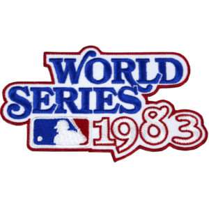1983 World Series Logo Jersey Patch Baltimore Orioles vs. Philadelphia Phillies