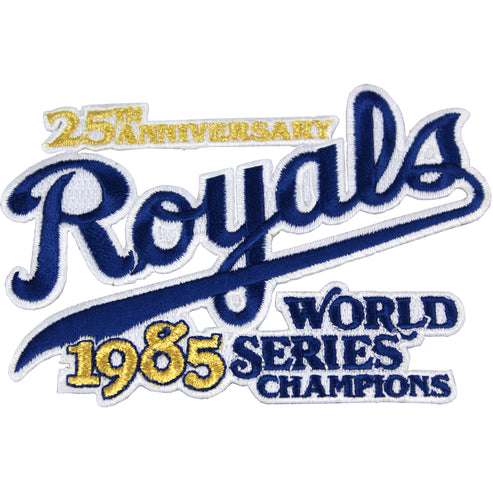 World Series 1985 MLB Champions 25th Anniversary Kansas City Royals Jersey Patch