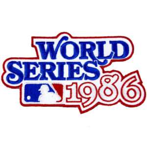 1986 World Series Logo Jersey Patch New York Mets vs. Boston Red Sox 1 1986 World Series Logo Jersey Patch New York Mets vs. Boston Red Sox