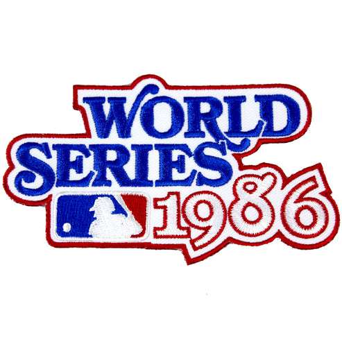 1986 World Series Logo Jersey Patch New York Mets vs. Boston Red Sox