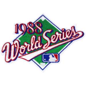 1988 MLB World Series Logo Jersey Patch Los Angeles Dodgers World Series Oakland Athletics
