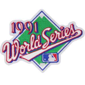 1991 World Series Logo Jersey Patch Atlanta Braves vs. Minnesota Twins 1 1991 World Series Logo Jersey Patch Atlanta Braves vs. Minnesota Twins