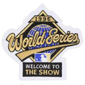 1995 World Series Logo Jersey Patch Atlanta Braves vs. Cleveland Indians
