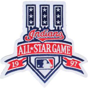 1997 MLB All Star Game Cleveland Indians Baseball Logo Jersey Patch