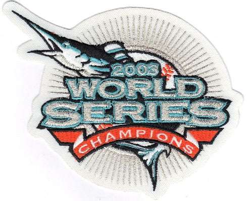 2003 Florida Marlins MLB World Series Champions White Version Jersey Patch