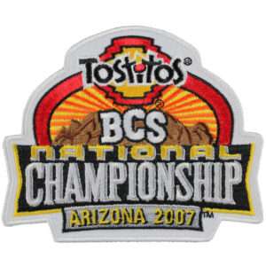 2007 National Championship Game Patch in Arizona (Florida Gators vs. Ohio State Buckeyes) 1 2007 National Championship Game Patch in Arizona (Florida Gators vs. Ohio State Buckeyes)