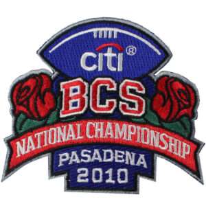 BCS Title Game 2010 National Championship Game Patch (Texas vs. Alabama) 1 BCS Title Game 2010 National Championship Game Patch (Texas vs. Alabama)