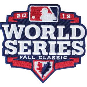 World Series 2012 Logo Jersey Sleeve Patch Fall Classic Detroit Tigers vs. San Francisco Giants