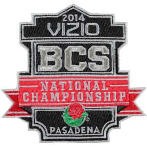 BCS National Championship Game 2014 Bowl Jersey Patch (Florida State vs. Auburn) 1 BCS National Championship Game 2014 Bowl Jersey Patch (Florida State vs. Auburn)