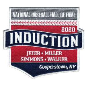 2020 National Hall Of Fame Induction Patch Derek Marvin Miller Ted Jeter Simmons Larry Walker 2 2020 National Hall Of Fame Induction Patch Derek Marvin Miller Ted Jeter Simmons Larry Walker