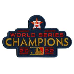 2022 MLB Champions Houston Astros Gold Ceremony Jersey Patch