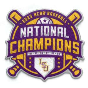 LSU Baseball 2023 Men's National Champions Patch