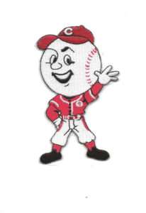 Cincinnati Reds Mascot 'Mr. Red' Self Adhesive Patch 1 Cincinnati Reds Mascot 'Mr. Red' Self Adhesive Patch
