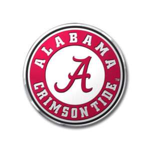 University of Alabama Crimson Tide Football Logo Colored Aluminum Car Auto Emblem
