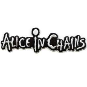 Alice In Chains Logo Patch Alternative Rock Band Embroidered Iron on 1 Alice In Chains Logo Patch Alternative Rock Band Embroidered Iron on