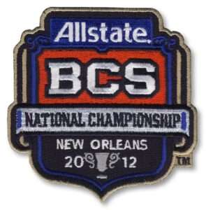 2012 BCS Title Game National Championship Game Patch (LSU vs. Alabama)