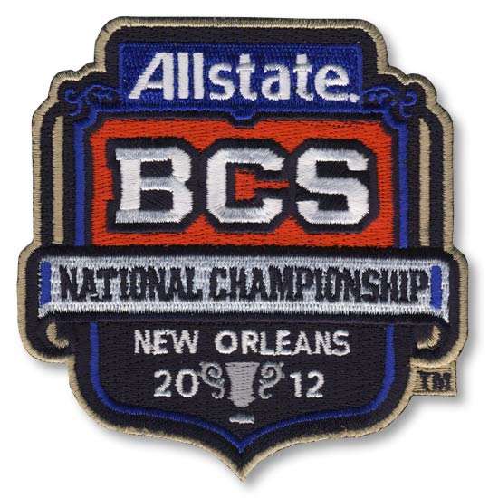 2012 BCS Title Game National Championship Game Patch (LSU vs. Alabama)