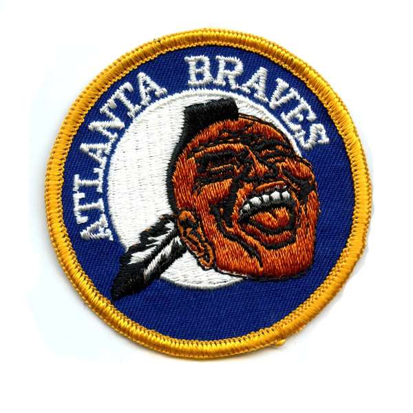 Very Rare Atlanta Braves A Chief Noc-A-Homa MLB Baseball Vintage Round Team Logo Patch