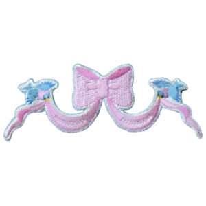 Official Cinderella Birds Holding Bow Embroidered Iron On Applique Patch