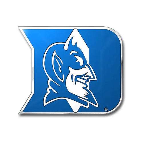 Duke Devils Blue Colored Aluminum Car Auto Emblem