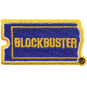 Blockbuster Logo Iconic Ticket Logo Patch Video Rental Service Embroidered Iron On 1 Blockbuster Logo Iconic Ticket Logo Patch Video Rental Service Embroidered Iron On