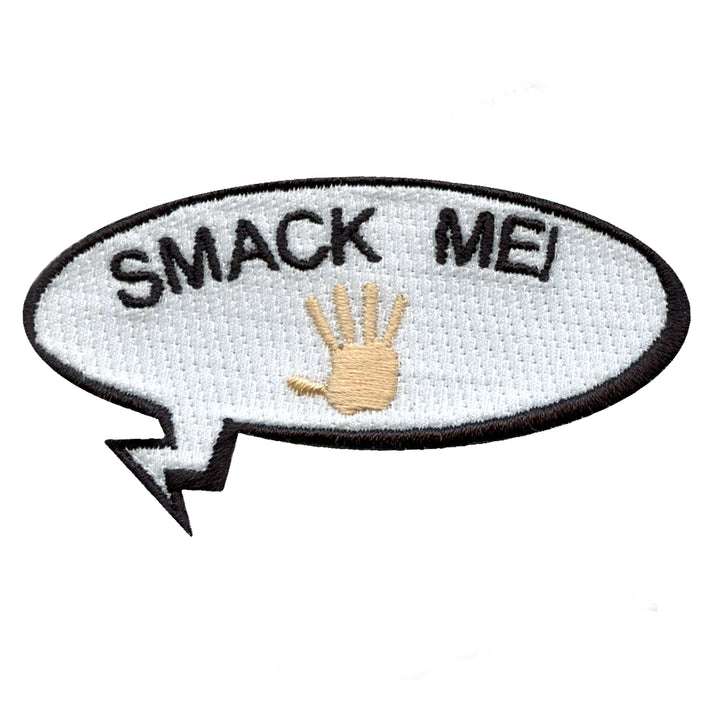 Smack Me Word Bubbles Embroidered Iron On Patch