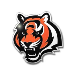 Cincinnati Bengals Colors Aluminum Car Auto Emblem
