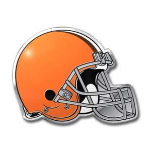 Cleveland Browns Colors Aluminum Car Auto Emblem