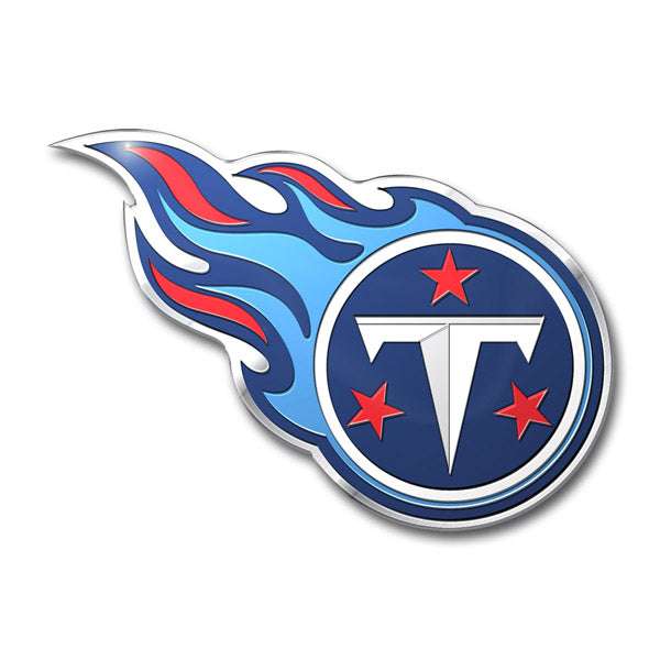 Tennessee Titans Colors Aluminum Car Auto Emblem