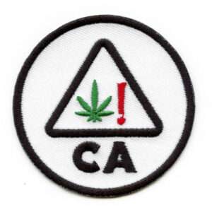 California Cannabis Warning Symbol Patch Ca Weed Logo THC State 420 ...