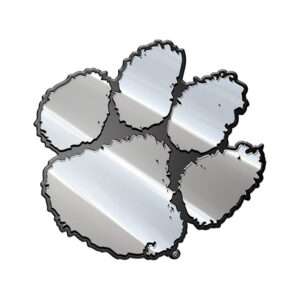 Clemson Football Logo Solid Metal Chrome Auto Emblem