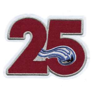 2020 Colorado Avalanche Jersey Team 25th Anniversary Season Logo Jersey Patch