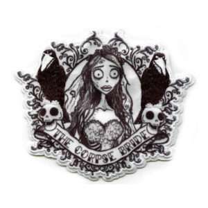 Corpse Bride Tattoo Art Patch Tim Burton Emily Revenant Embroidered Iron On 1 Corpse Bride Tattoo Art Patch Tim Burton Emily Revenant Embroidered Iron On