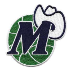 Dallas Mavericks logo Patch Hardwood Classic Alternate Logo Embroidered Iron On 1 Dallas Mavericks logo Patch Hardwood Classic Alternate Logo Embroidered Iron On