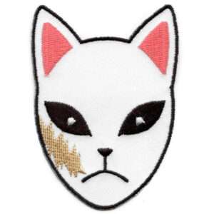 Demon Slayer Sabito's Mask Anime Embroidered Iron On Patch 1 Demon Slayer Sabito's Mask Anime Embroidered Iron On Patch