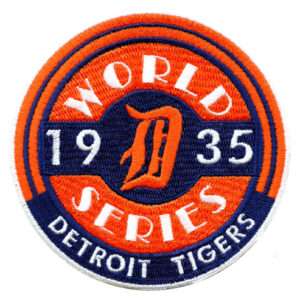1935 Detroit Tigers World Series Championship Jersey Patch 1 1935 Detroit Tigers World Series Championship Jersey Patch