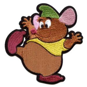 Disney Gus Cinderella Patch Princess Mouse Magic Embroidered Iron On