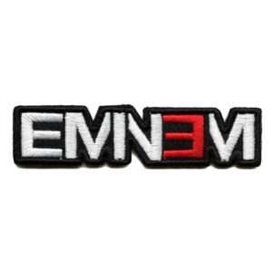 Eminem Logo Cut Out Patch Hip Hop Rapper Album Embroidered Iron On 1 Eminem Logo Cut Out Patch Hip Hop Rapper Album Embroidered Iron On
