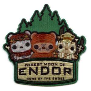 Official Star Wars POP "Forest Moon Of Endor" Embroidered Iron On Applique Patch 1 Official Star Wars POP "Forest Moon Of Endor" Embroidered Iron On Applique Patch