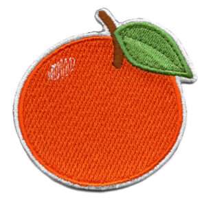 Freshly Picked Orange Patch Citrus Juice Florida Embroidered Iron On Fruit