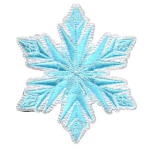 Disney's Frozen Elsa Snowflake Embroidered Applique Iron On Patch