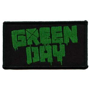 Green Day Logo Spray Paint Patch Punk Rock Band Embroidered Iron On