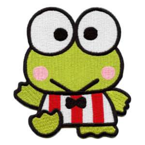 Keroppi Waving Patch Hello Kitty Cartoon Embroidered Iron On 1 Keroppi Waving Patch Hello Kitty Cartoon Embroidered Iron On